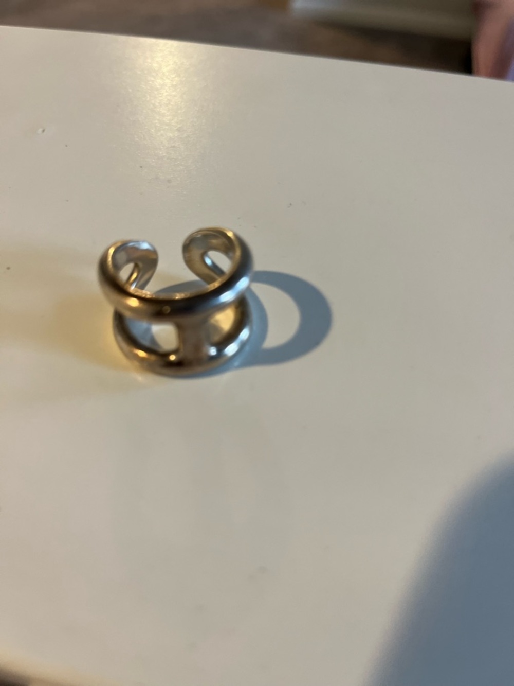 Silver Ring - Double 'H' Design in Silver - Picture 4 of 8
